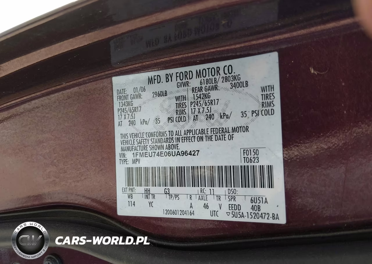 2006 Ford Explorer Eddie Bauer VIN:1FMEU74E06UA96427 - 9