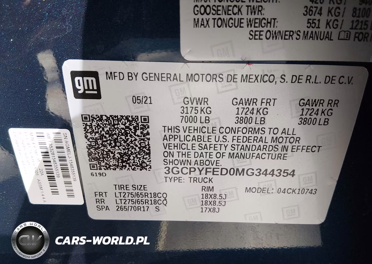 2021 Chevrolet Silverado 1500 4Wd Standard Bed Lt Trail Boss VIN:3GCPYFED0MG344354 - 9