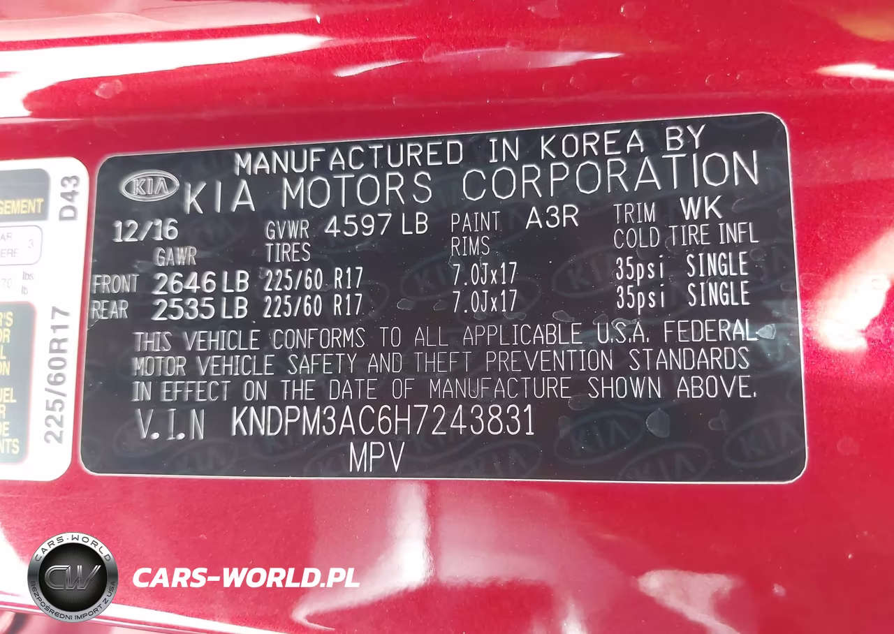 2017 Kia Sportage Lx VIN:KNDPM3AC6H7243831 - 9