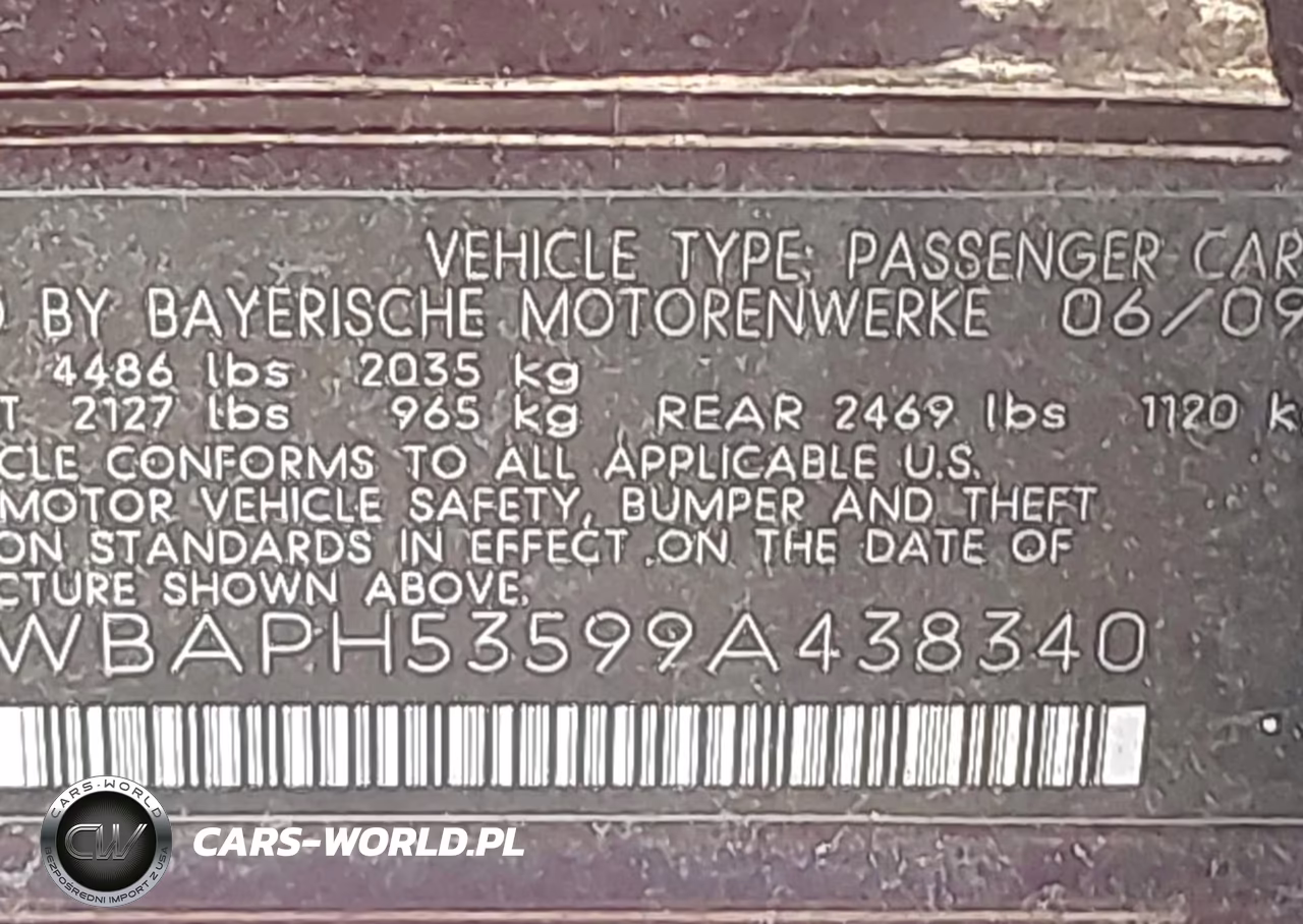 2009 BMW 328I VIN:WBAPH53599A438340 - 9