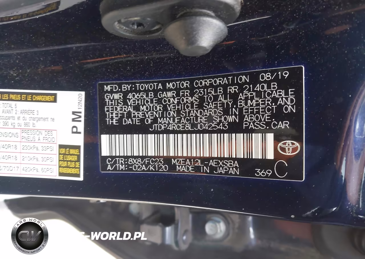 2020 Toyota Corolla Se VIN:JTDP4RCE8LJ042543 - 9