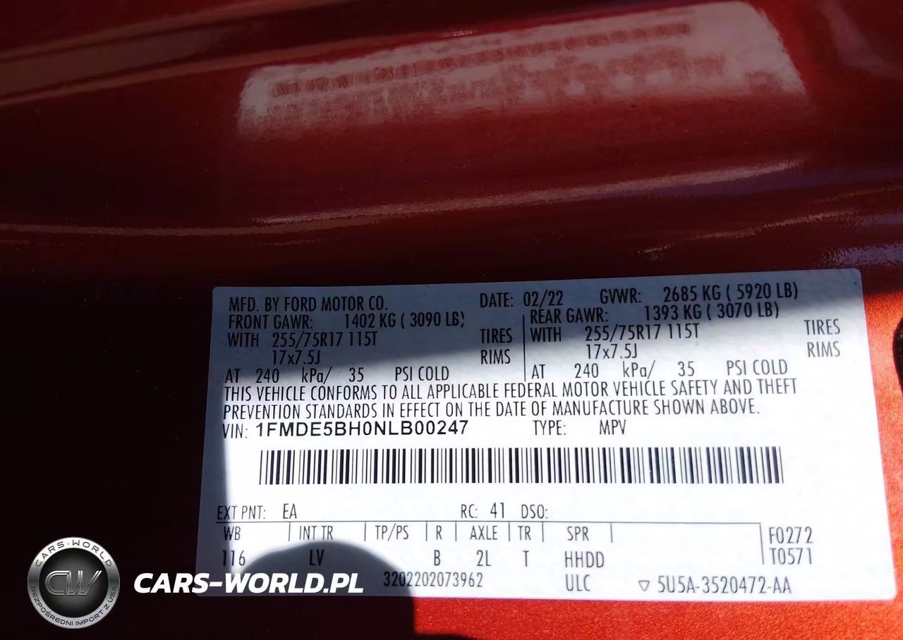 2022 Ford Bronco Big Bend VIN:1FMDE5BH0NLB00247 - 9