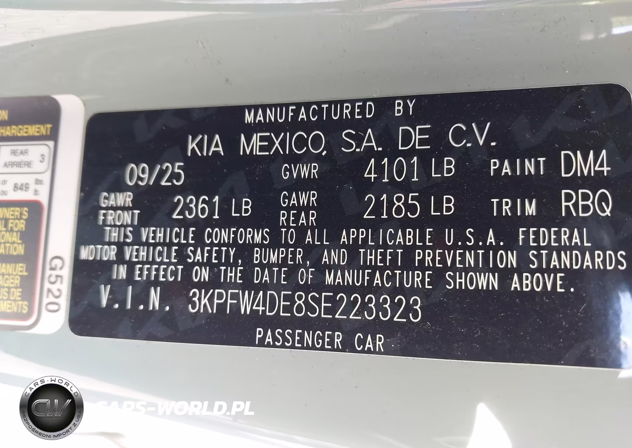 2025 Kia K4 Gt-Line VIN:3KPFW4DE8SE223323 - 9