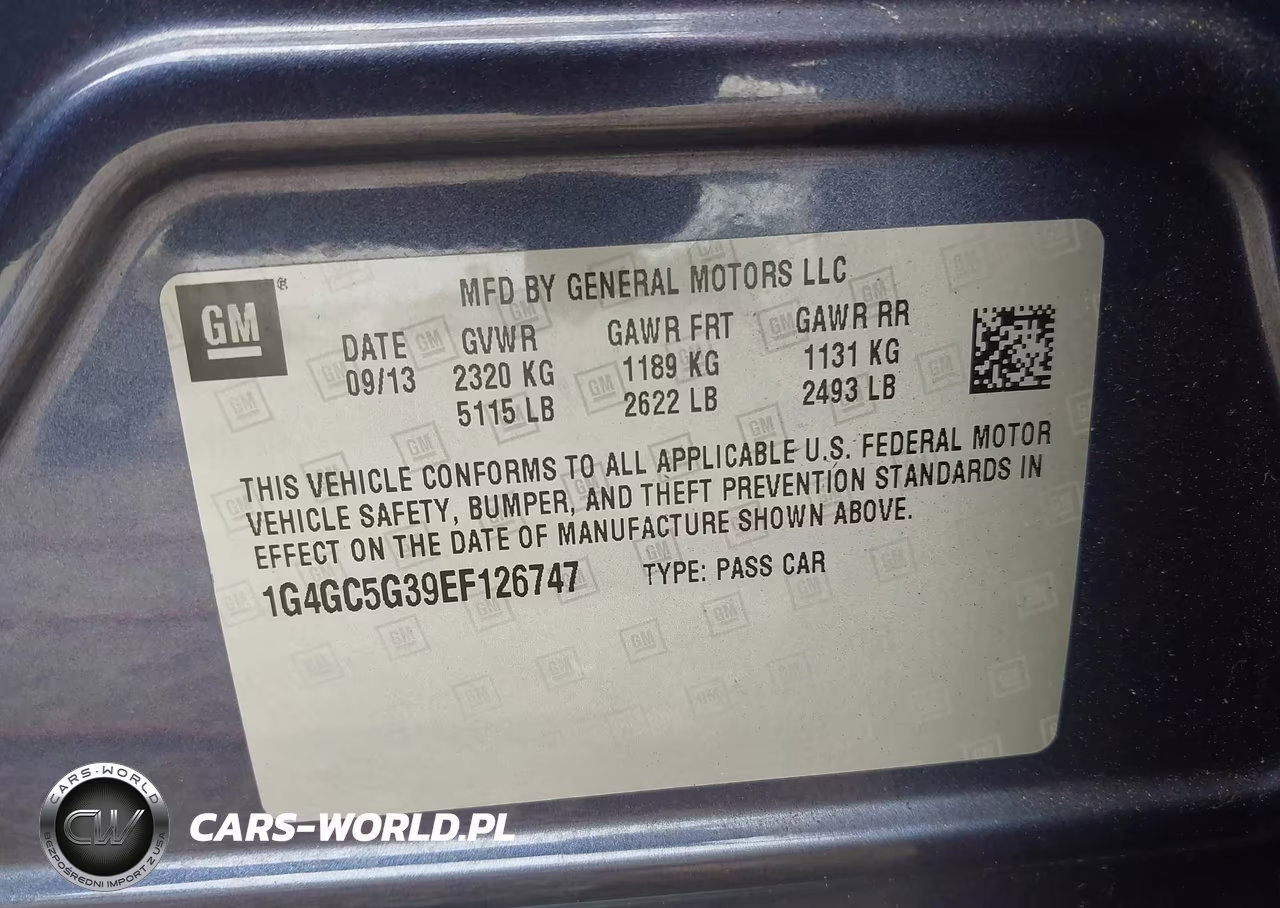 2014 Buick Lacrosse Leather Group VIN:1G4GC5G39EF126747 - 9