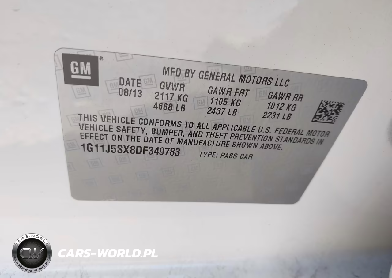 2013 Chevrolet Malibu 2Lz VIN:1G11J5SX8DF349783 - 9