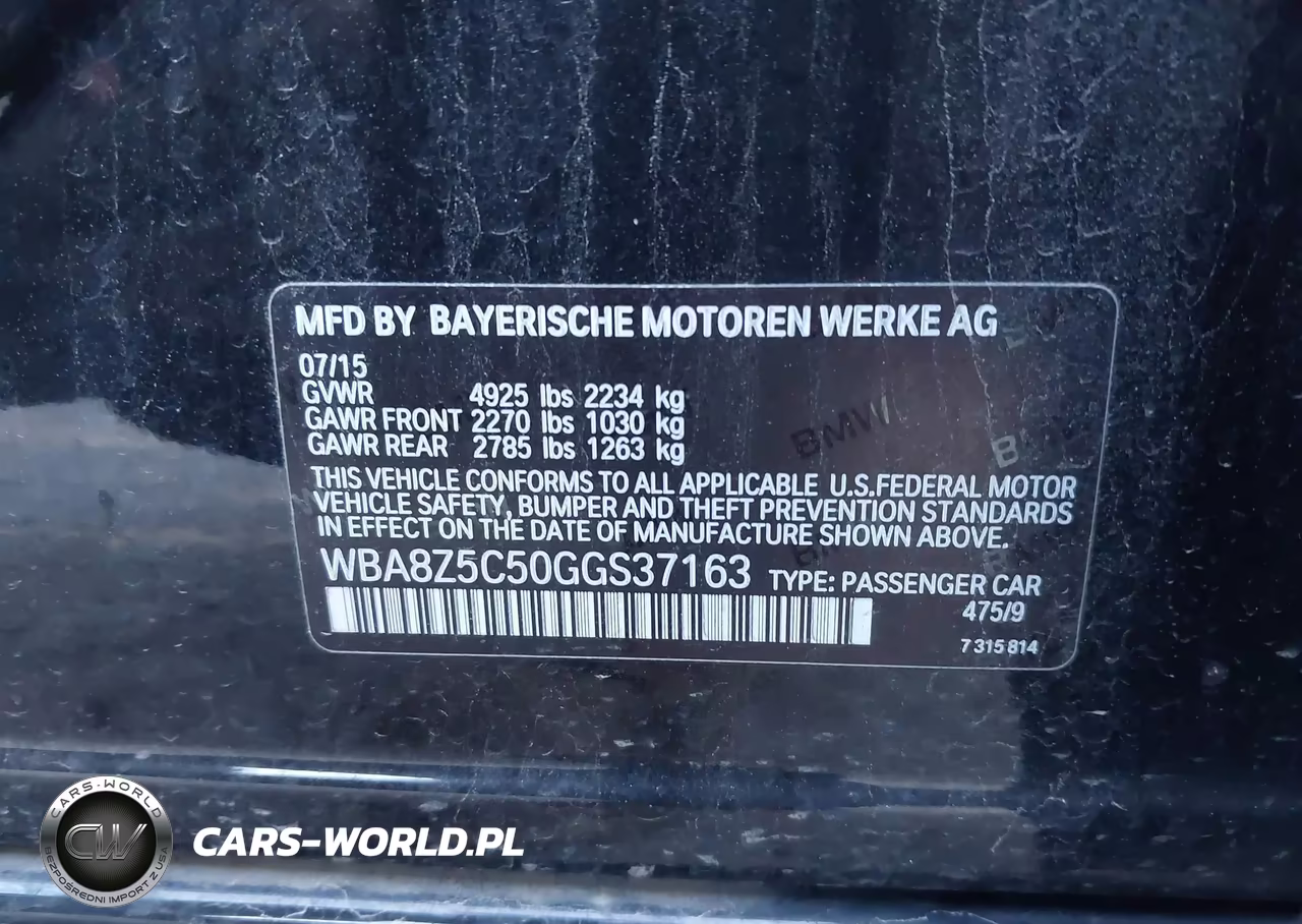 2016 BMW 328I Gran Turismo xDrive VIN:WBA8Z5C50GGS37163 - 9