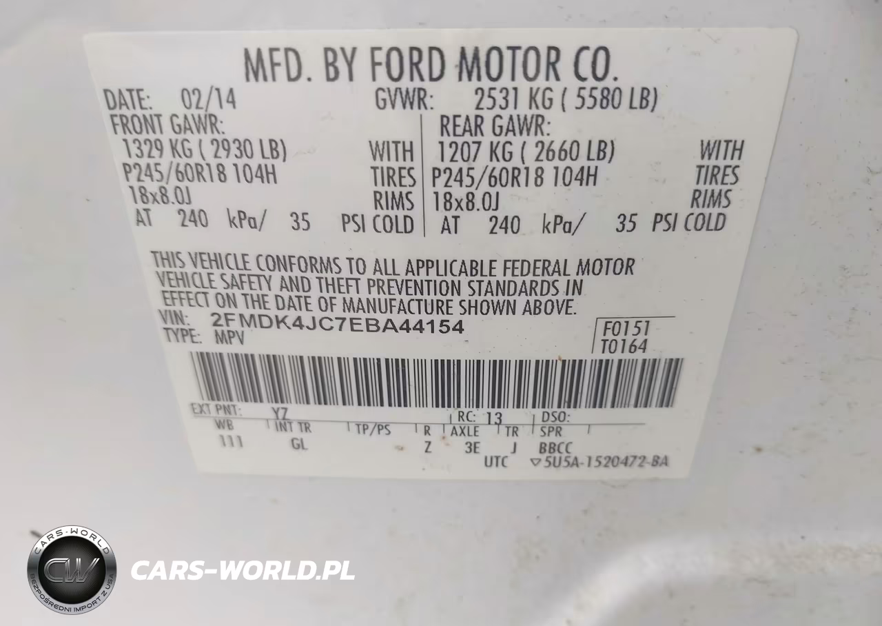 2014 Ford Edge Sel VIN:2FMDK4JC7EBA44154 - 9