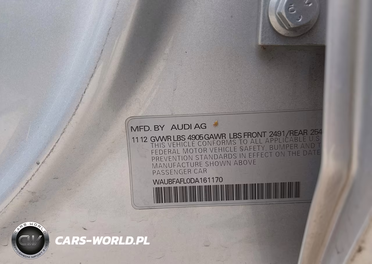 2013 Audi A4 2.0T Premium VIN:WAUBFAFL0DA161170 - 9