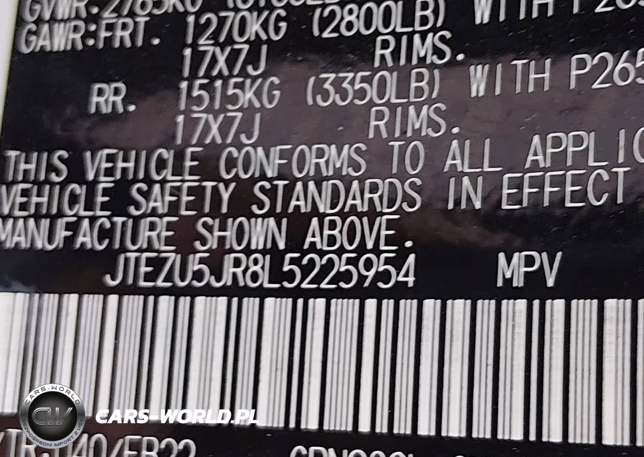 2020 Toyota 4Runner Sr5 VIN:JTEZU5JR8L5225954 - 9