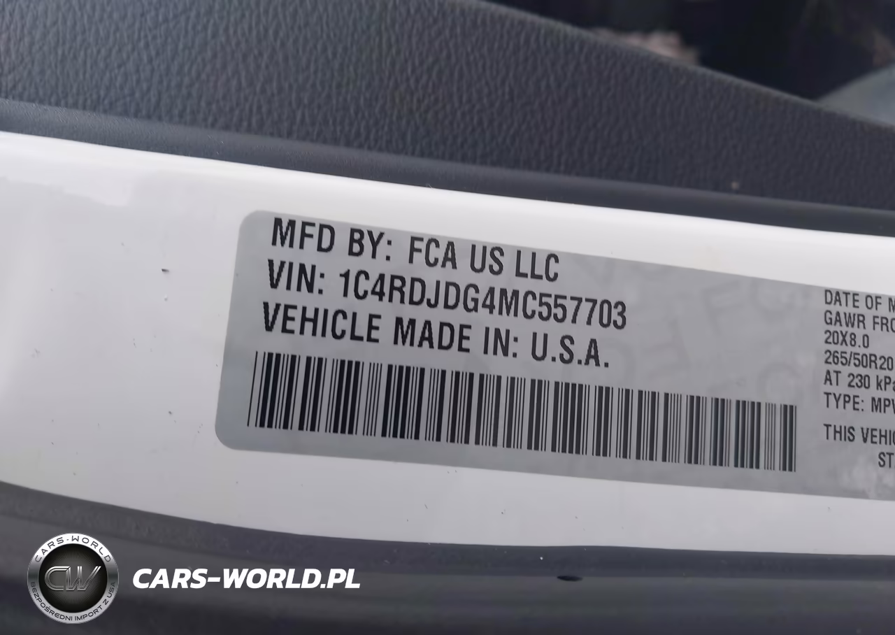2021 Dodge Durango Gt Plus Awd VIN:1C4RDJDG4MC557703 - 9