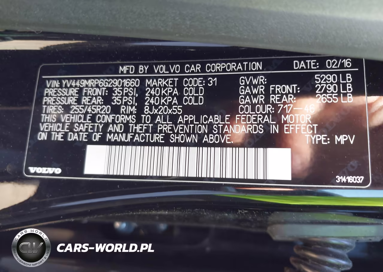2016 Volvo Xc60 T6 Drive-E R-Design VIN:YV449MRP6G2901660 - 9