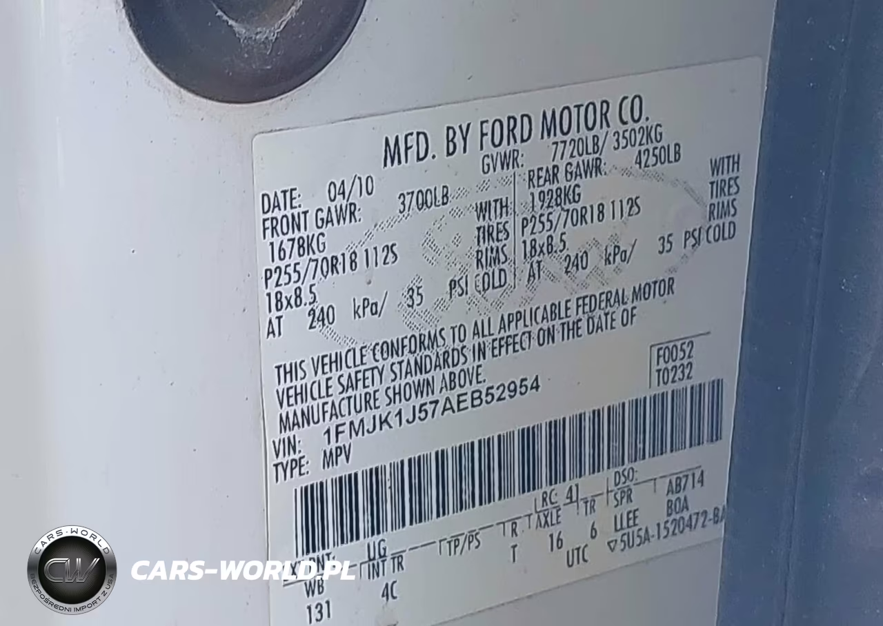 2010 Ford Expedition El Eddie Bauer-King Ranch VIN:1FMJK1J57AEB52954 - 9