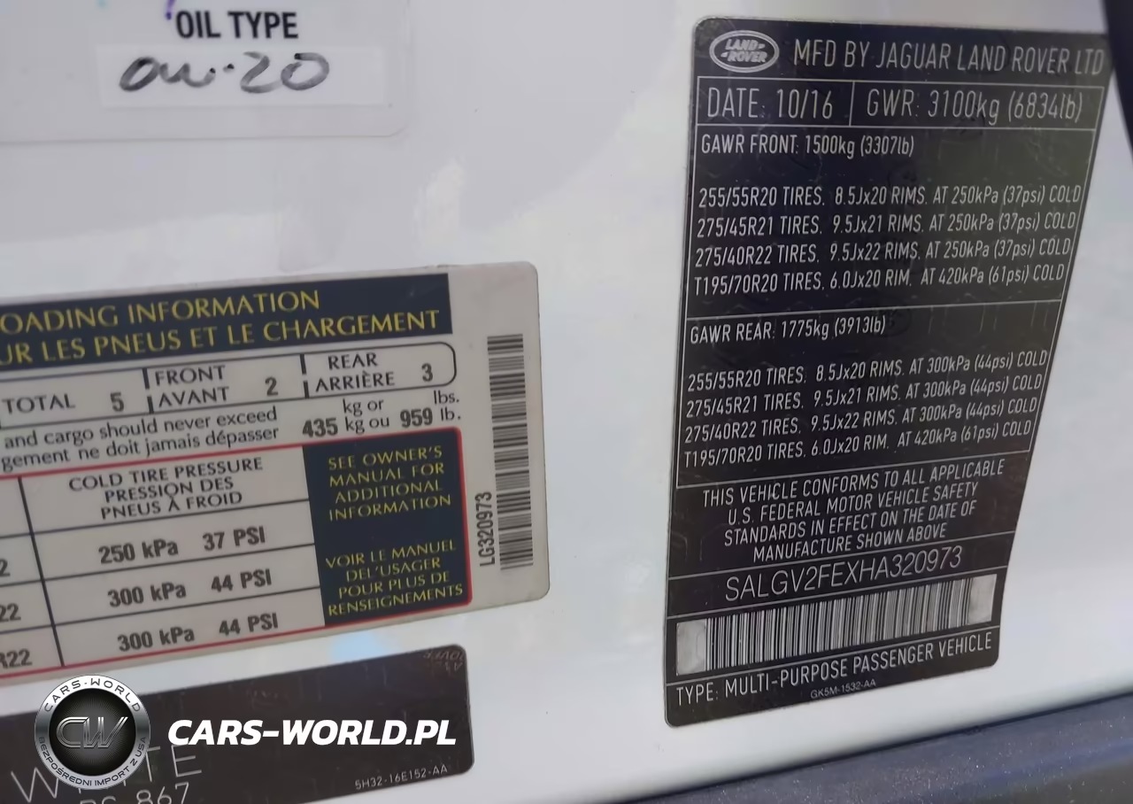2017 Land Rover Range Rover 5.0L V8 Supercharged Autobiography VIN:SALGV2FEXHA320973 - 9
