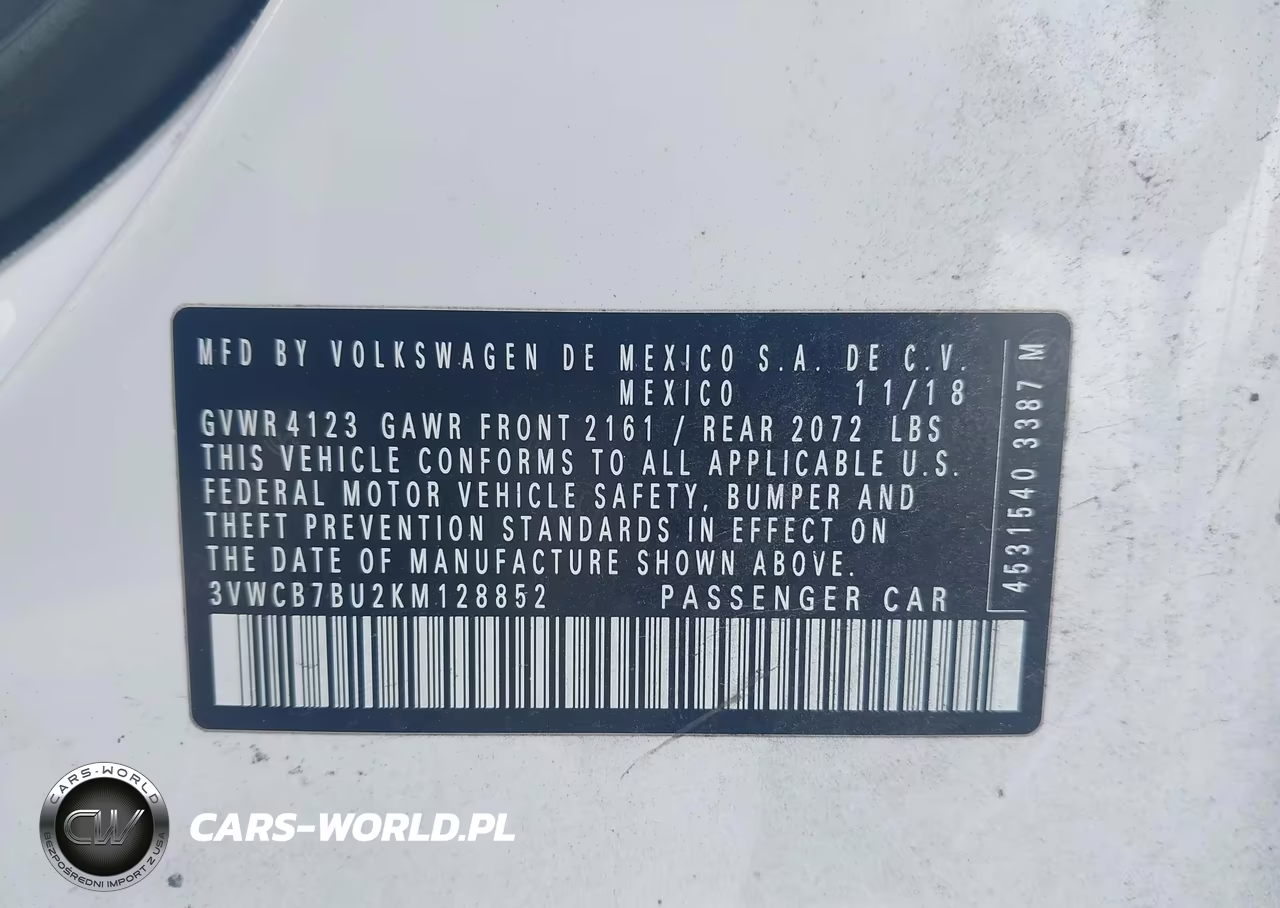 2019 Volkswagen Jetta 1.4T R-Line-1.4T S-1.4T Se VIN:3VWCB7BU2KM128852 - 9