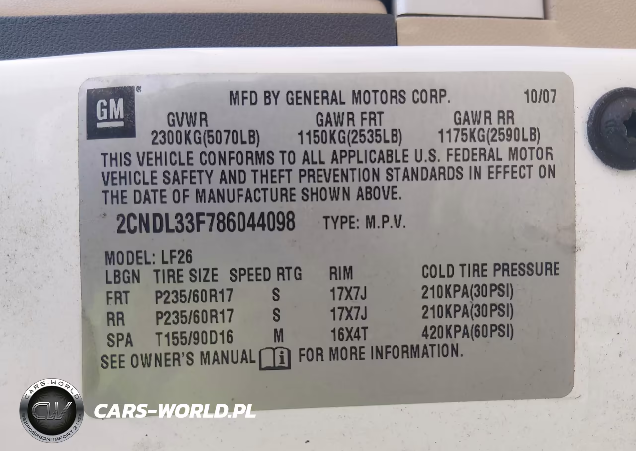 2008 Chevrolet Equinox Lt VIN:2CNDL33F786044098 - 9