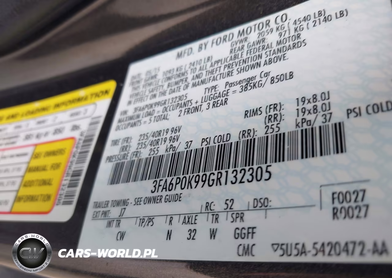 2016 Ford Fusion Titanium VIN:3FA6P0K99GR132305 - 9
