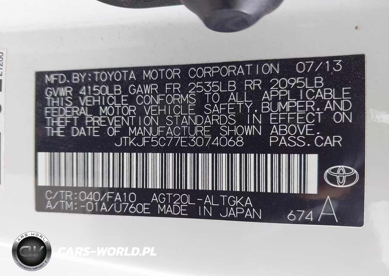 2014 Scion Tc VIN:JTKJF5C77E3074068 - 9
