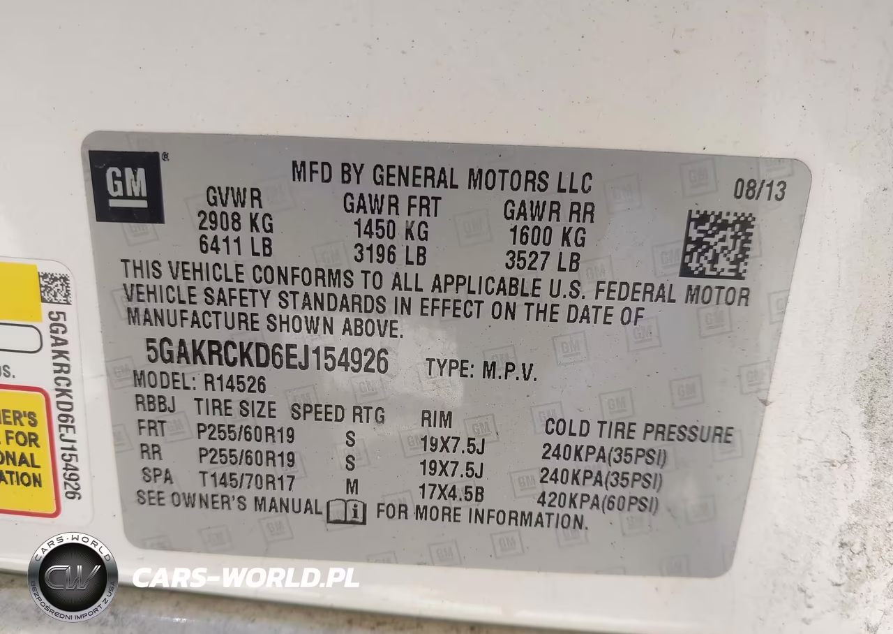 2014 Buick Enclave Premium VIN:5GAKRCKD6EJ154926 - 9