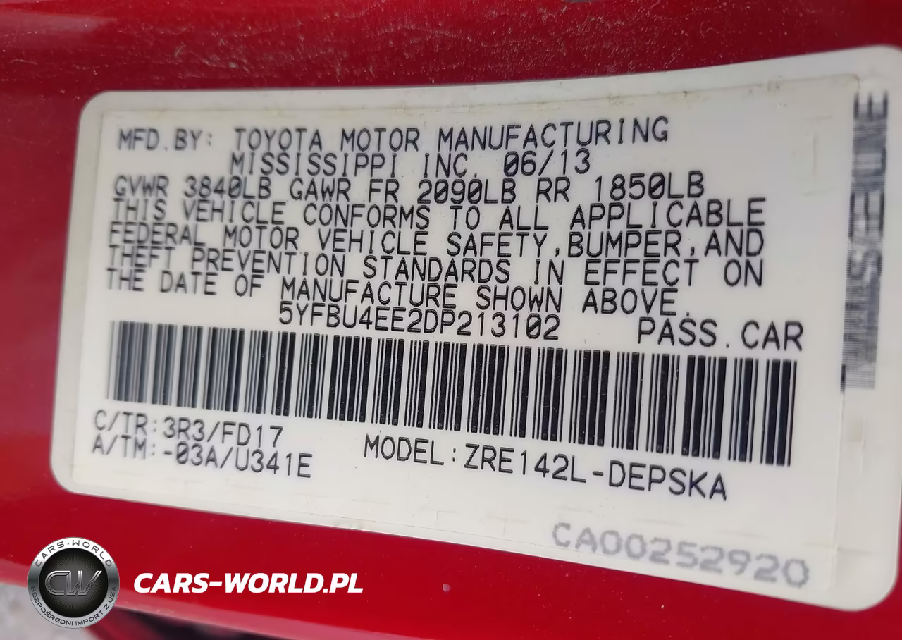 2013 Toyota Corolla S VIN:5YFBU4EE2DP213102 - 9