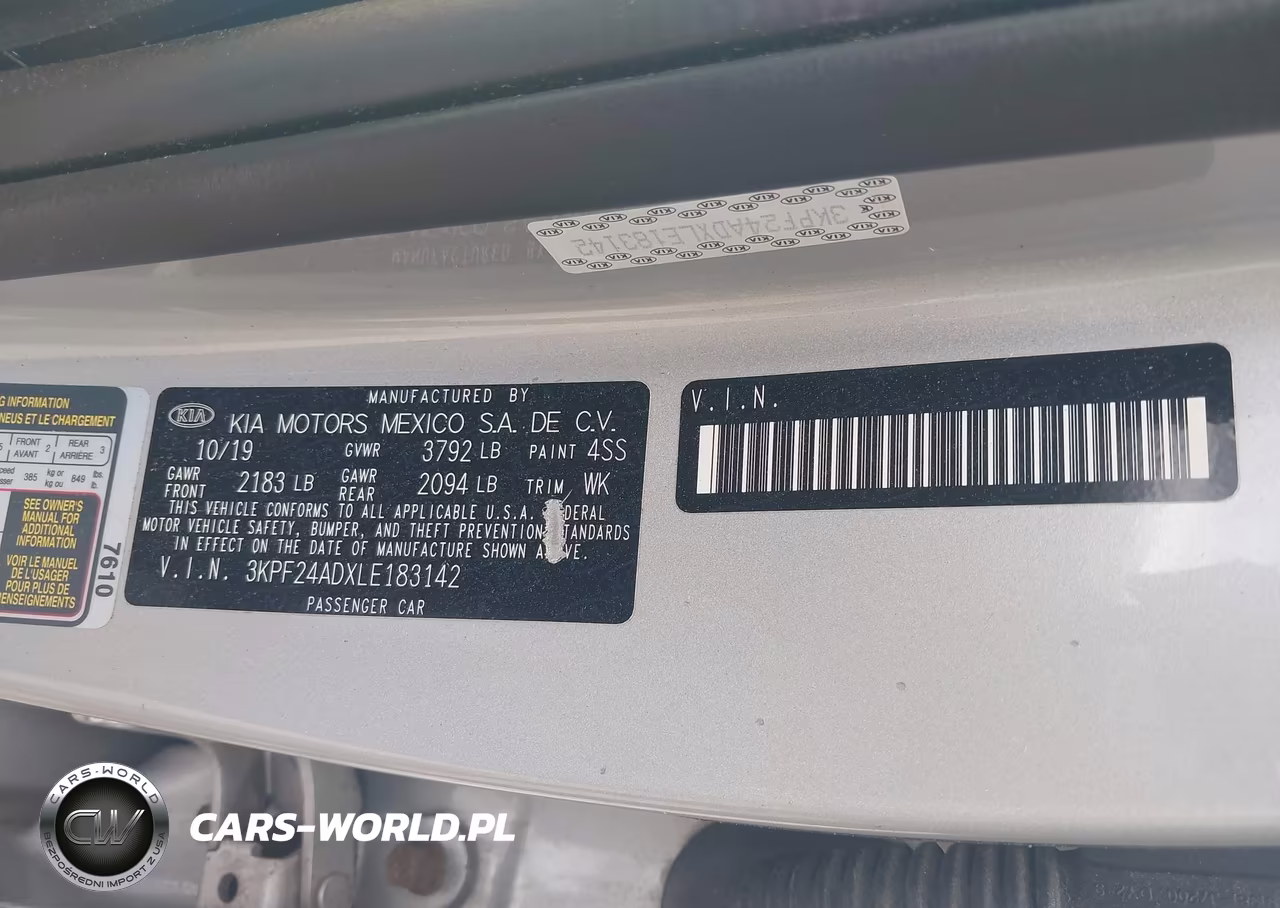 2020 Kia Forte Lxs VIN:3KPF24ADXLE183142 - 9