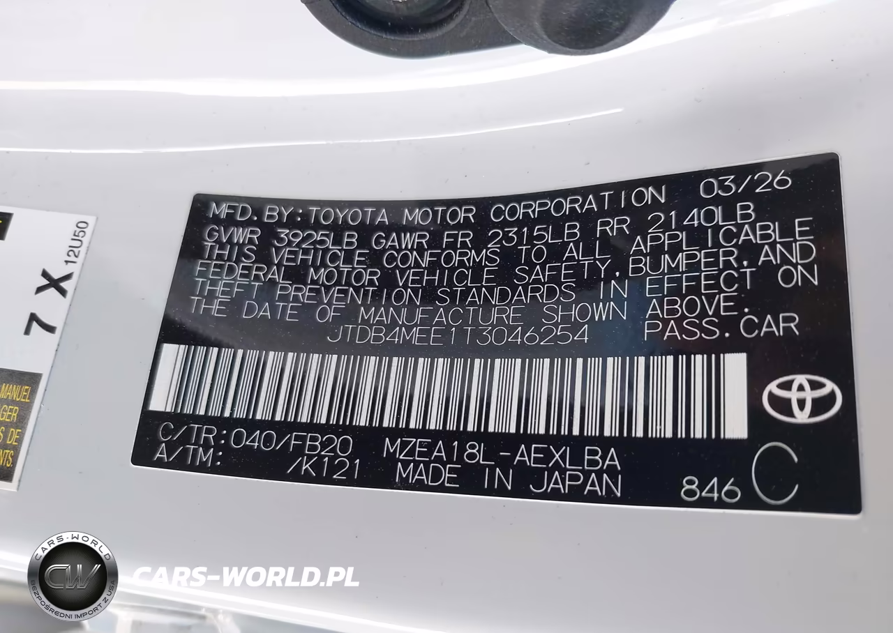 2026 Toyota Corolla Le VIN:JTDB4MEE1T3046254 - 9