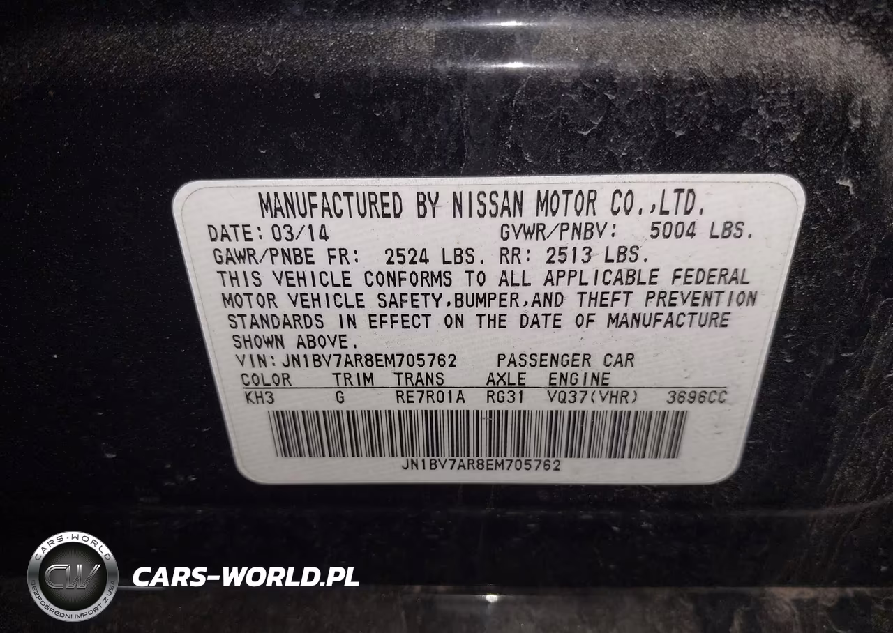 2014 Infiniti Q50 Premium VIN:JN1BV7AR8EM705762 - 9