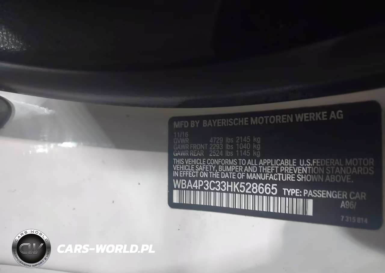 2017 BMW 440I xDrive VIN:WBA4P3C33HK528665 - 9