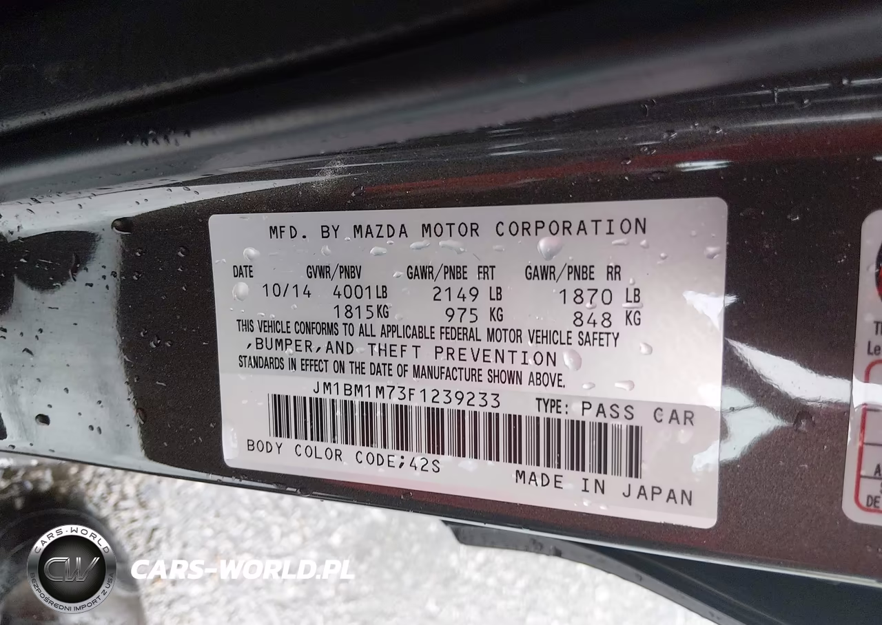 2015 Mazda Mazda3 I Grand Touring VIN:JM1BM1M73F1239233 - 9