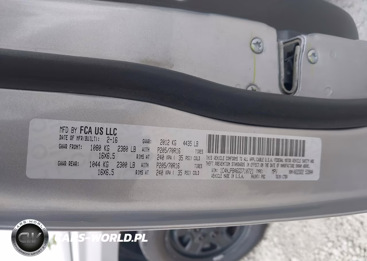 2016 Jeep Patriot Sport VIN:1C4NJPBA6GD710721 - 9