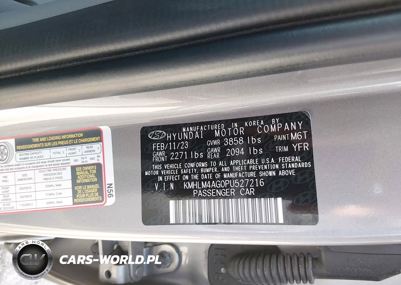 2023 Hyundai Elantra Sel VIN:KMHLM4AG0PU527216 - 9