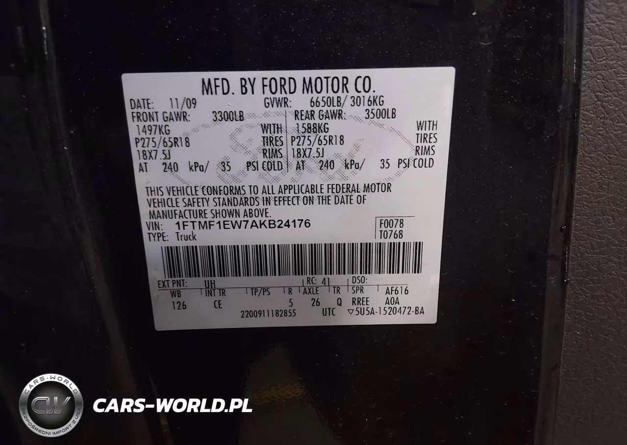 2010 Ford F-150 Stx VIN:1FTMF1EW7AKB24176 - 9