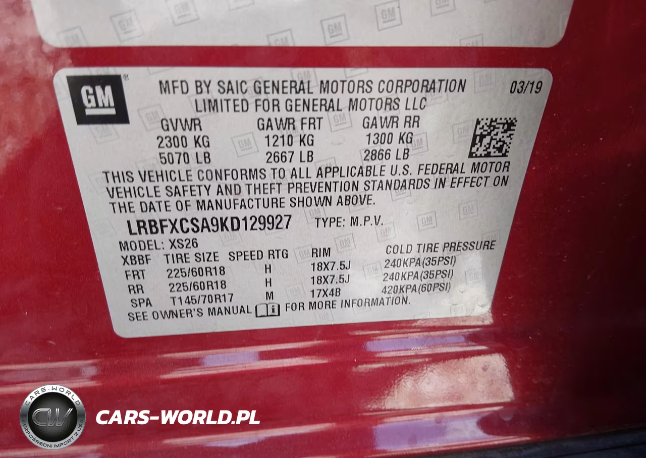 2019 Buick Envision Fwd Essence VIN:LRBFXCSA9KD129927 - 9