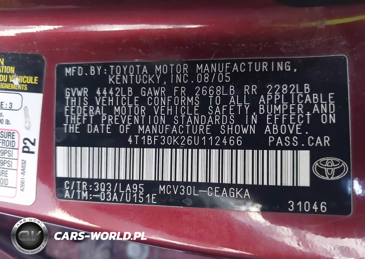 2006 Toyota Camry Xle V6 VIN:4T1BF30K26U112466 - 9