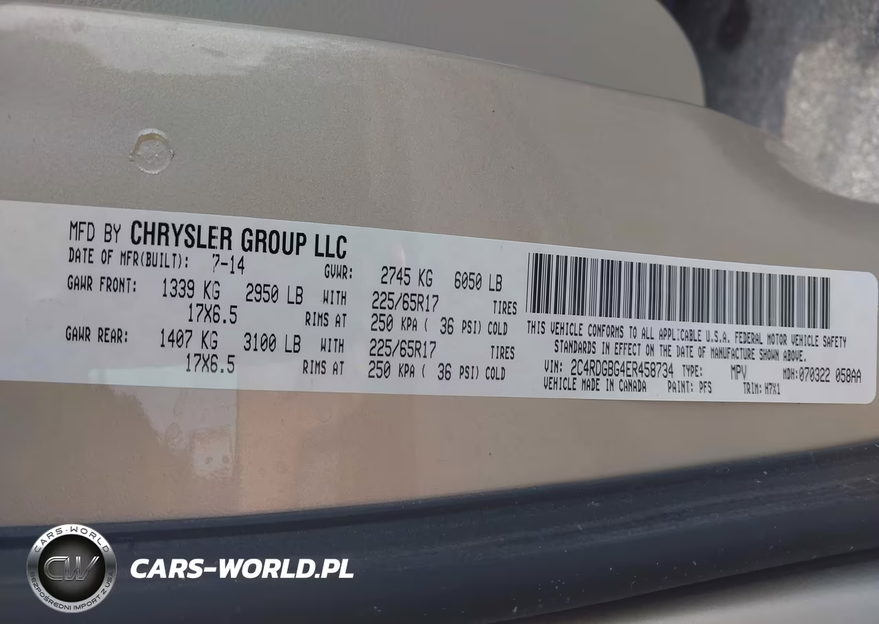 2014 Dodge Grand Caravan American Value Pkg VIN:2C4RDGBG4ER458734 - 9