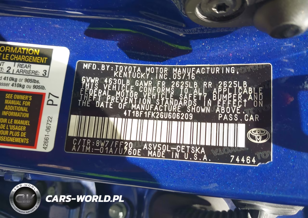 2016 Toyota Camry Se VIN:4T1BF1FK2GU606209 - 9