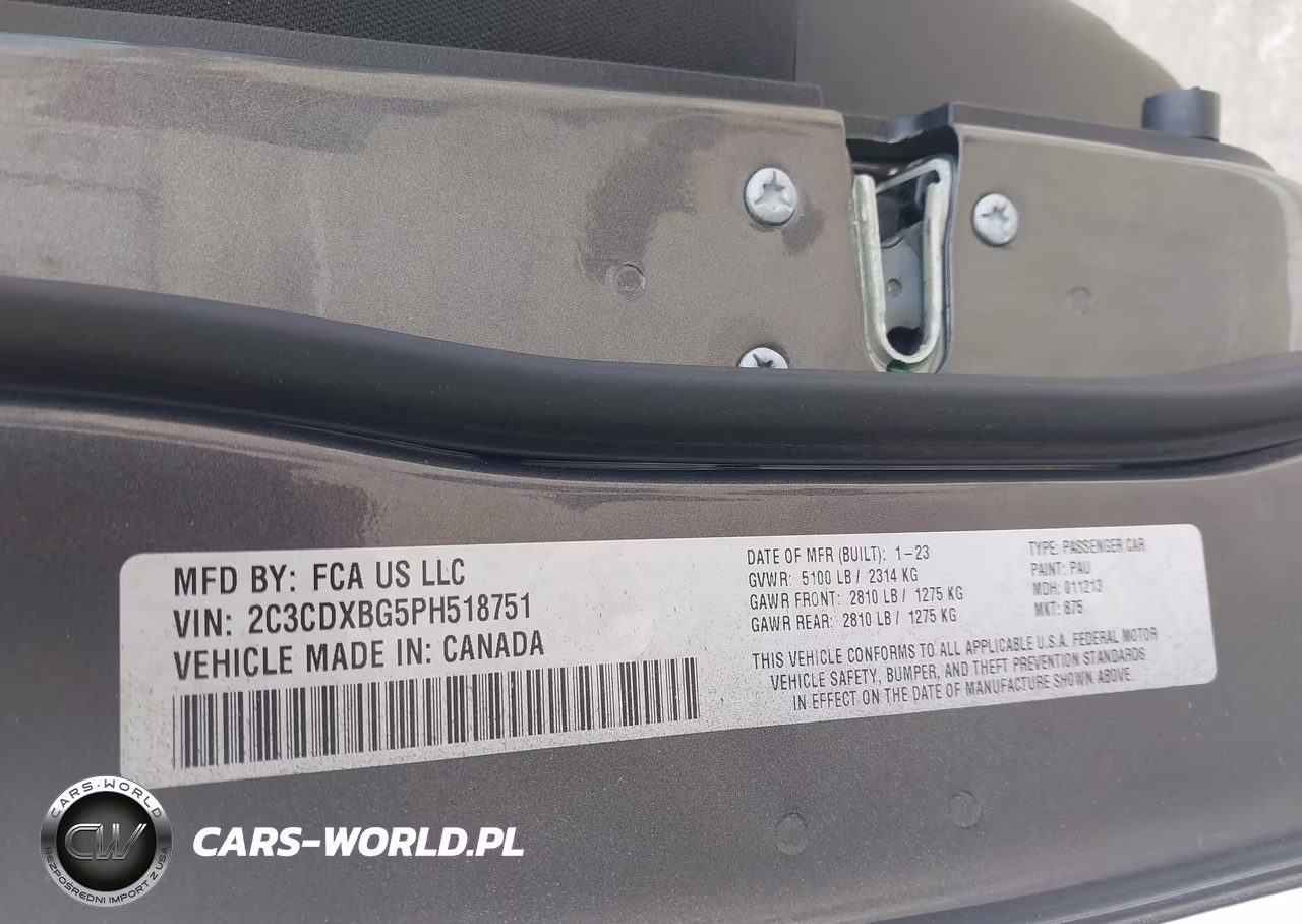 2023 Dodge Charger Sxt VIN:2C3CDXBG5PH518751 - 9