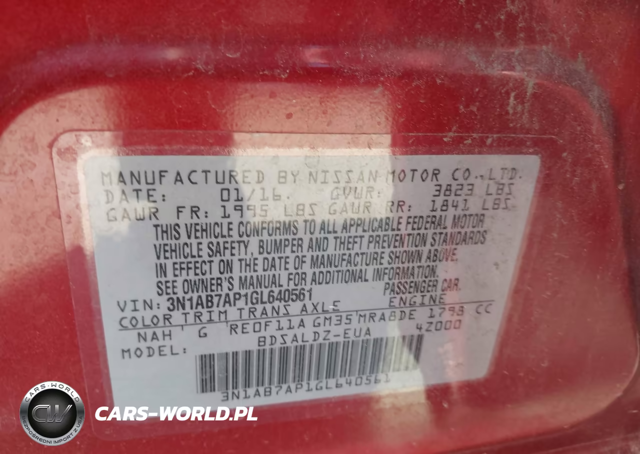 2016 Nissan Sentra Fe+ S-S-Sl-Sr-Sv VIN:3N1AB7AP1GL640561 - 9