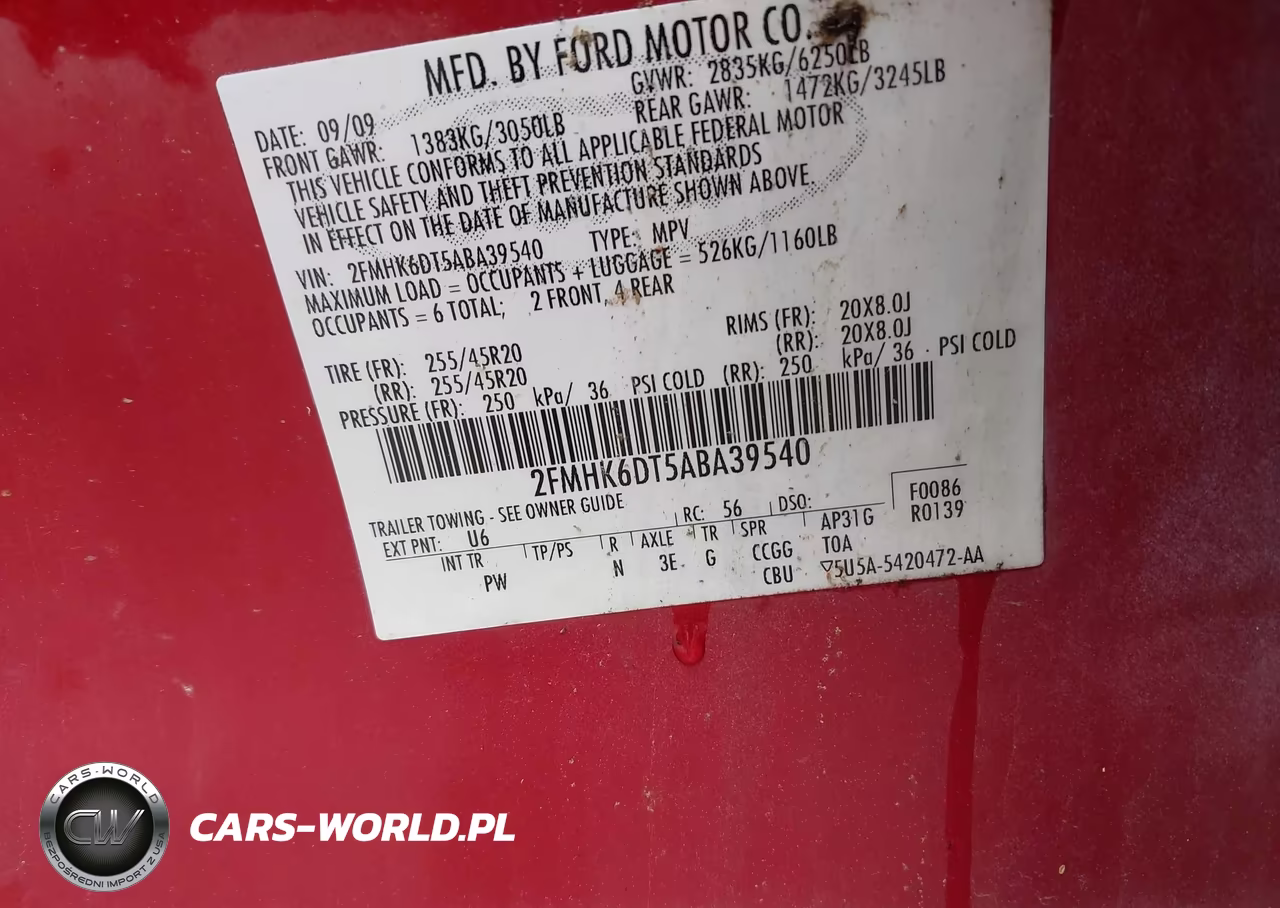 2010 Ford Flex Limited VIN:2FMHK6DT5ABA39540 - 9