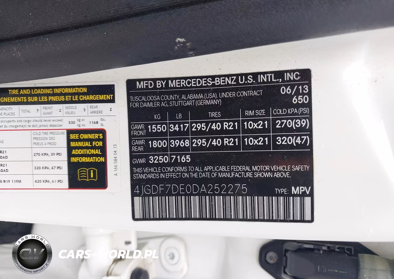 2013 Mercedes-Benz Gl 550 4Matic VIN:4JGDF7DE0DA252275 - 9
