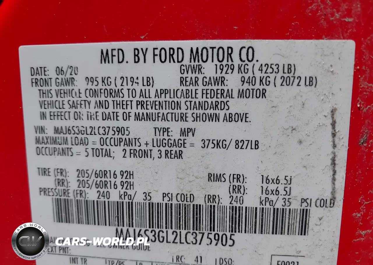 2020 Ford Ecosport Se VIN:MAJ6S3GL2LC375905 - 9