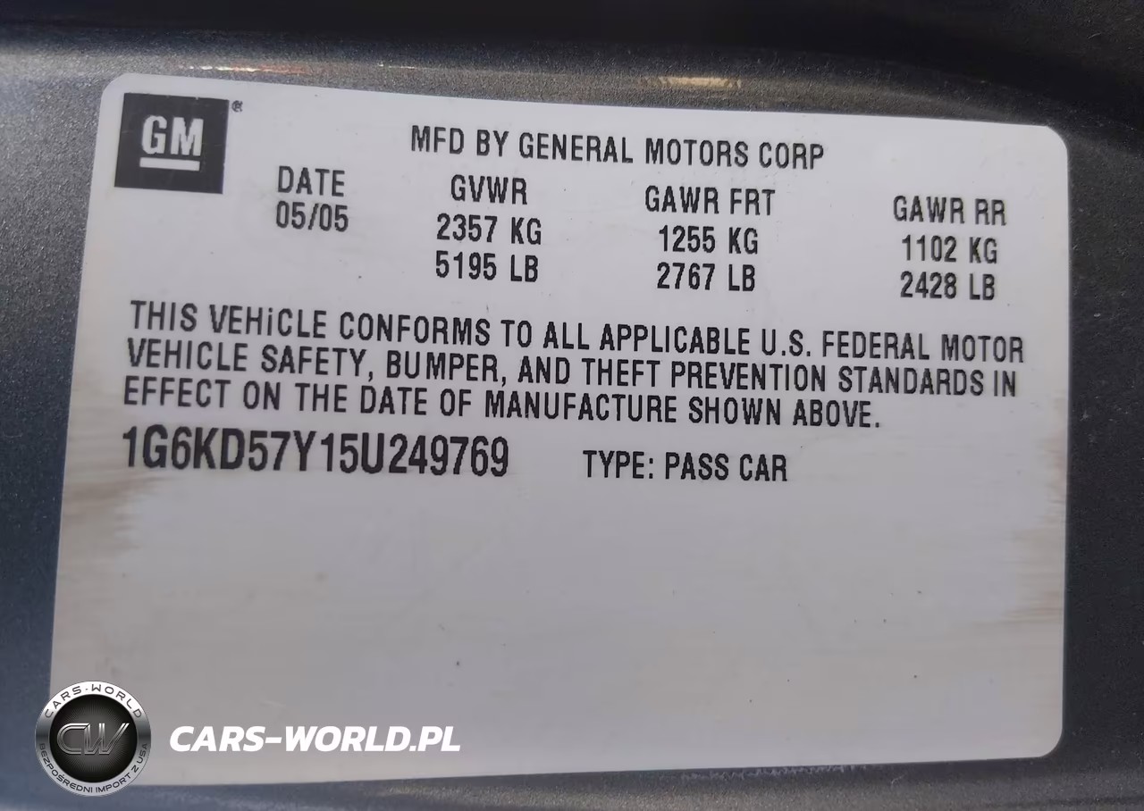 2005 Cadillac Deville Standard VIN:1G6KD57Y15U249769 - 9