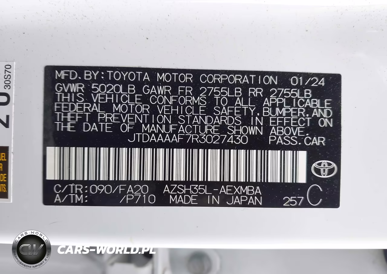 2024 Toyota Crown Xle VIN:JTDAAAAF7R3027430 - 9