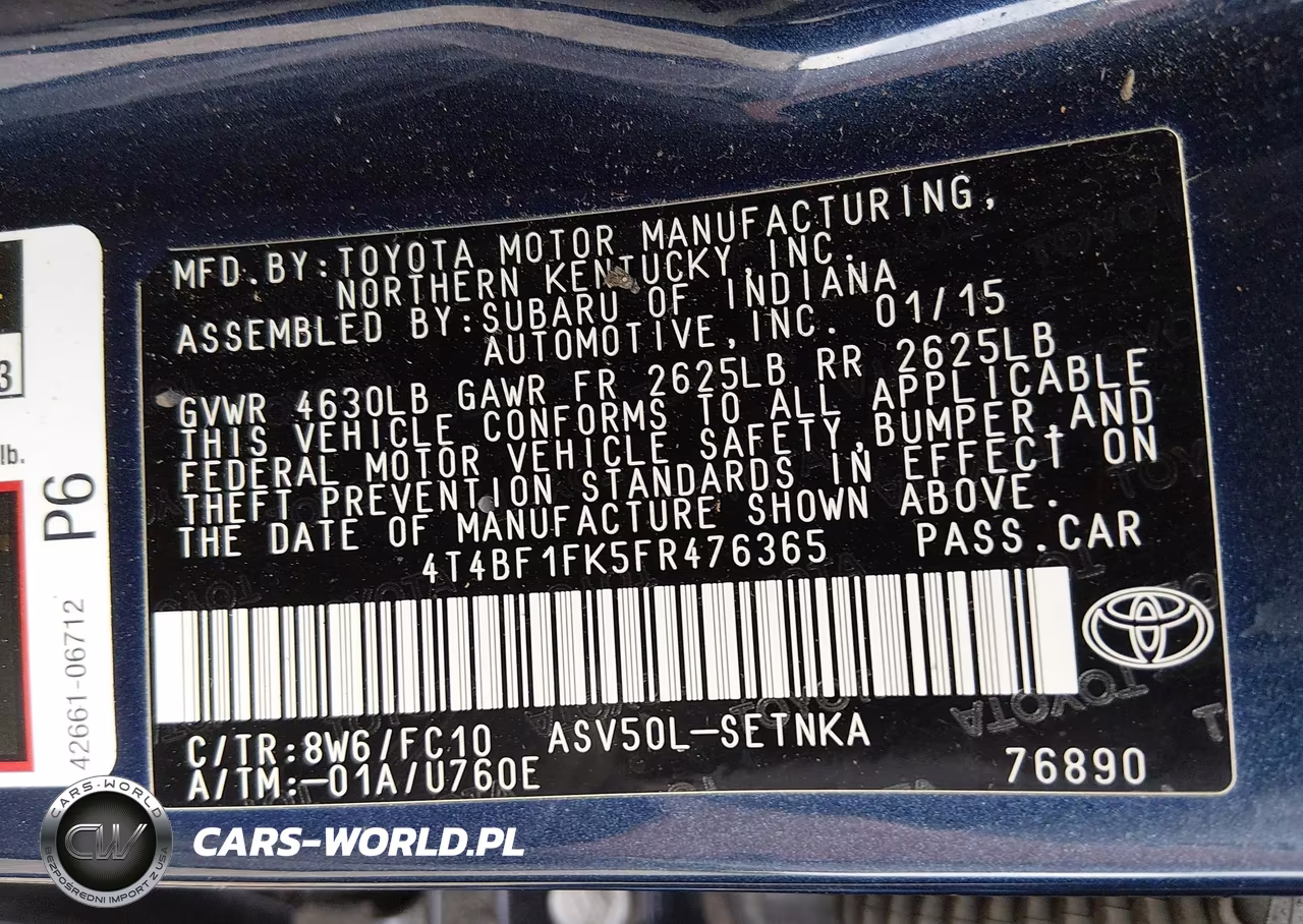 2015 Toyota Camry Le VIN:4T4BF1FK5FR476365 - 9