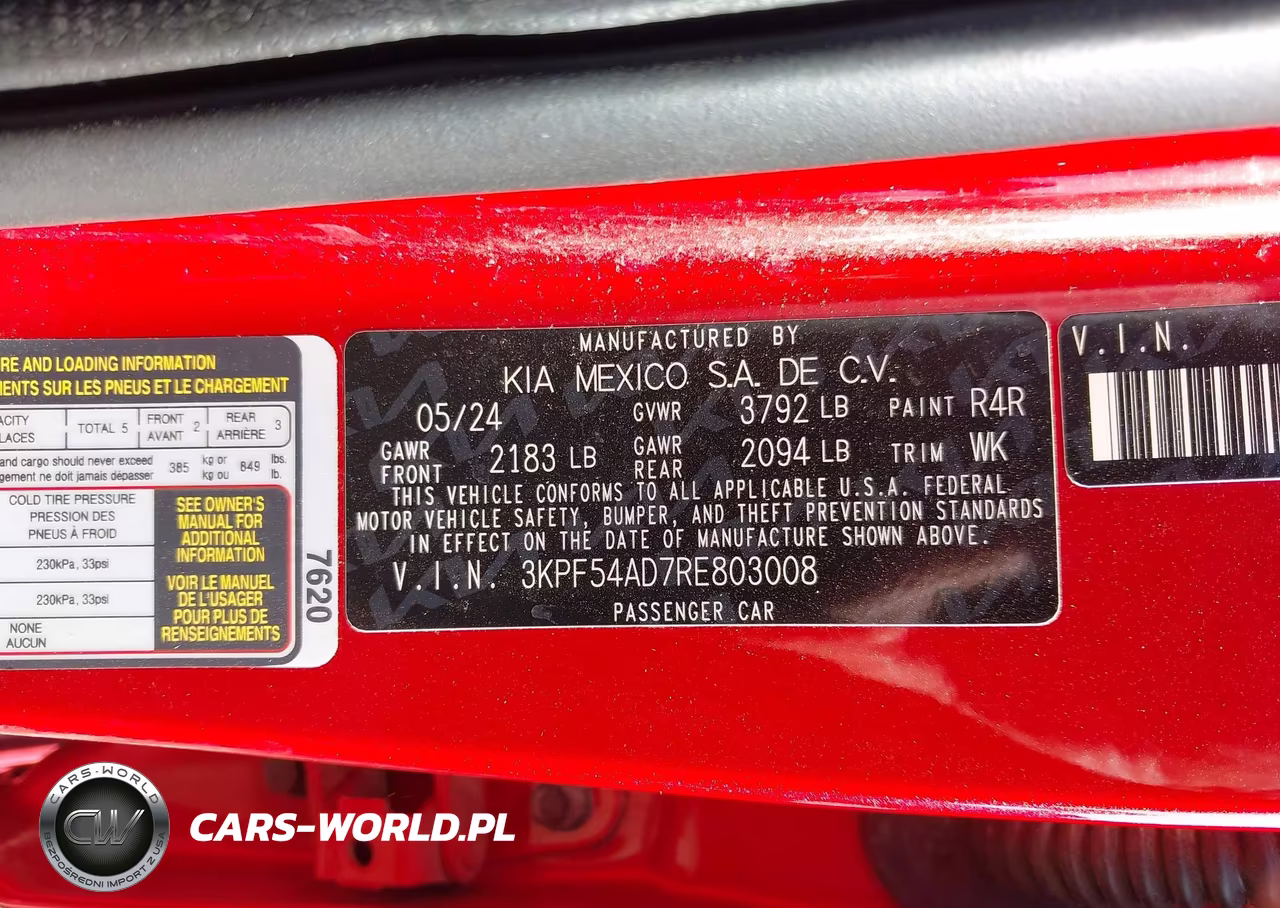 2024 Kia Forte Gt-Line VIN:3KPF54AD7RE803008 - 9