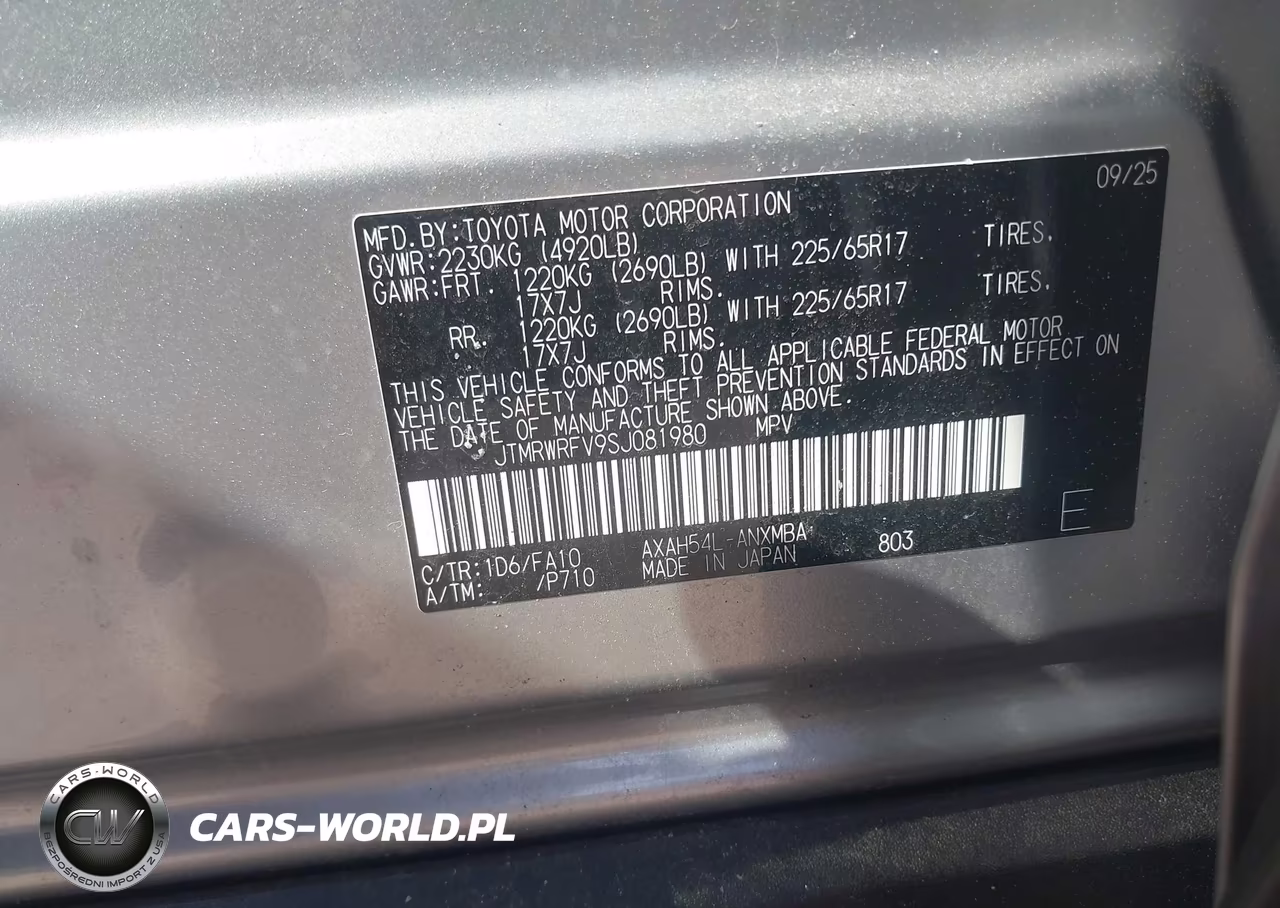 2025 Toyota Rav4 Hybrid Xle VIN:JTMRWRFV9SJ081980 - 9