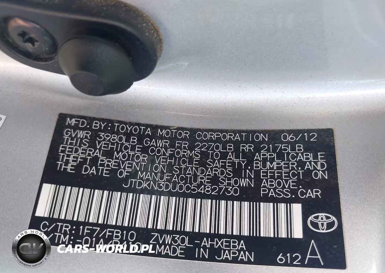 2012 Toyota Prius Three VIN:JTDKN3DU0C5482730 - 9