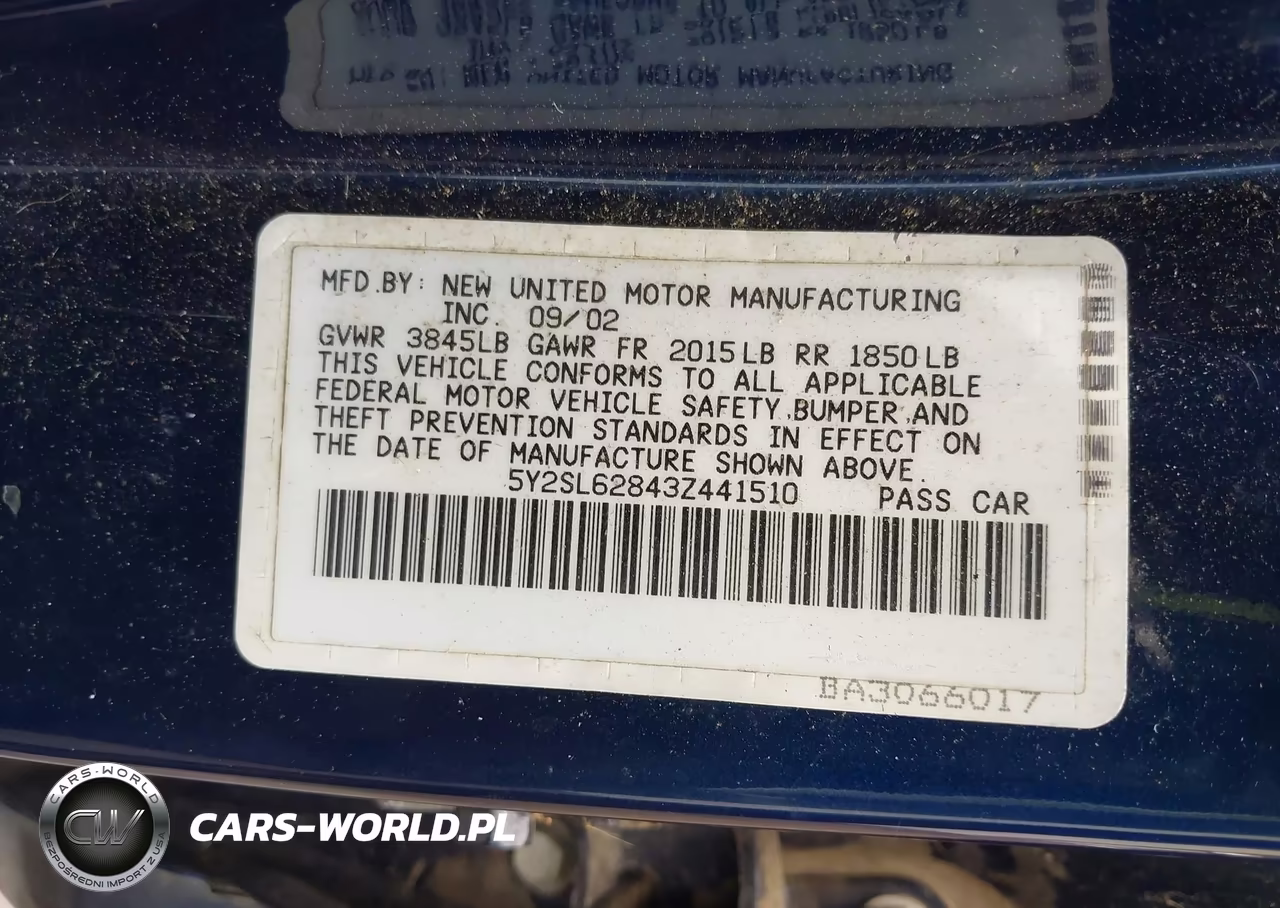 2003 Pontiac Vibe VIN:5Y2SL62843Z441510 - 9