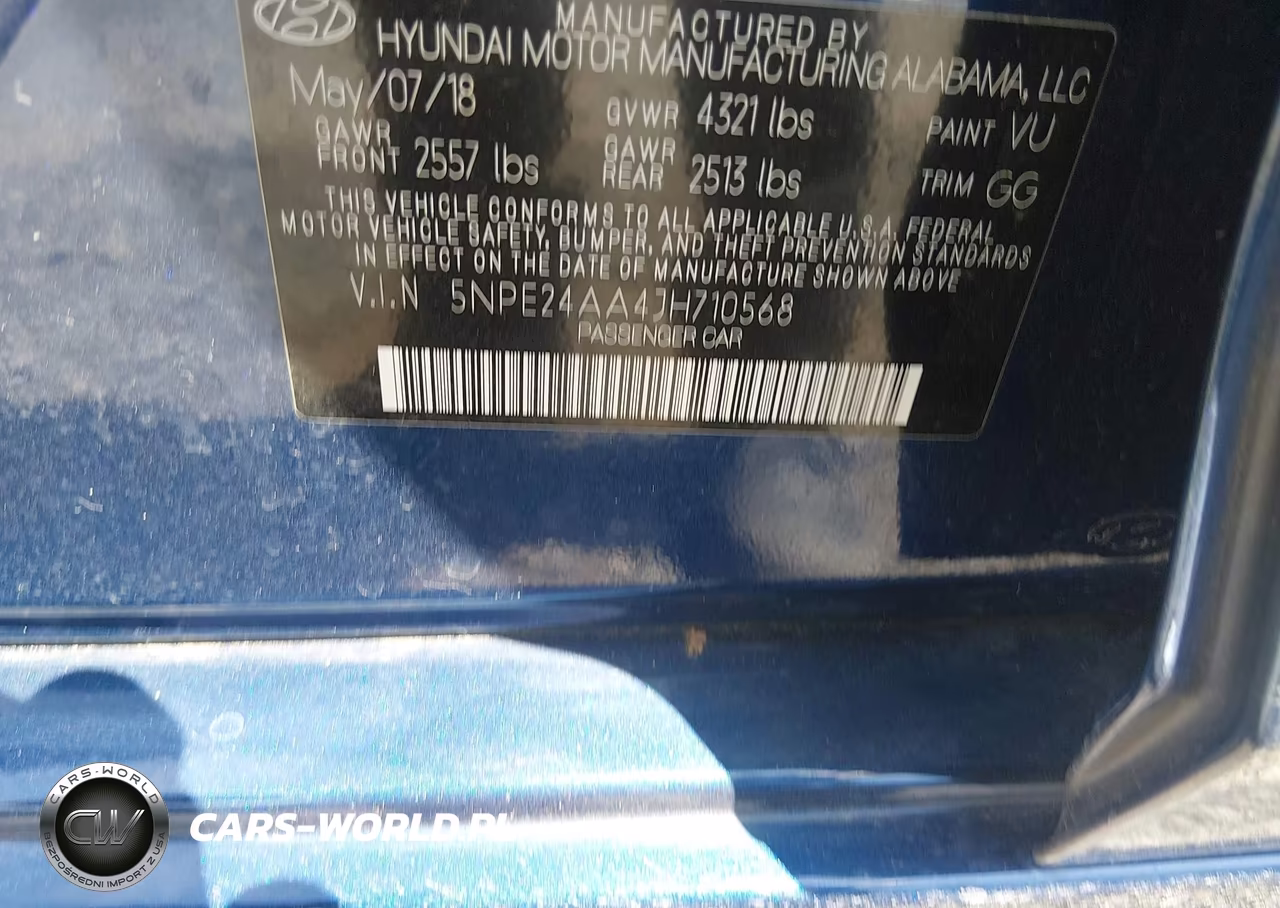 2018 Hyundai Sonata Eco VIN:5NPE24AA4JH710568 - 9