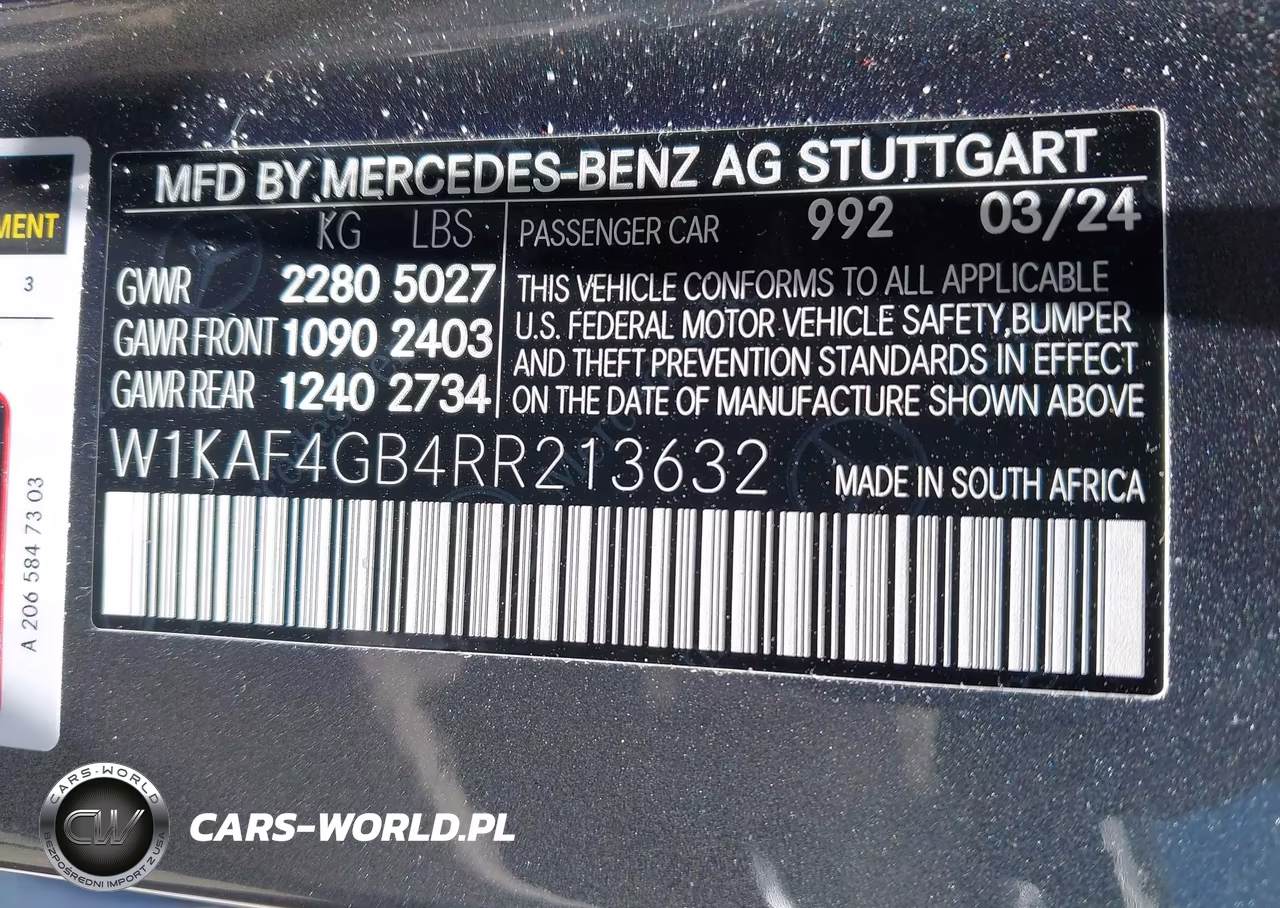 2024 Mercedes-Benz C 300 VIN:W1KAF4GB4RR213632 - 9