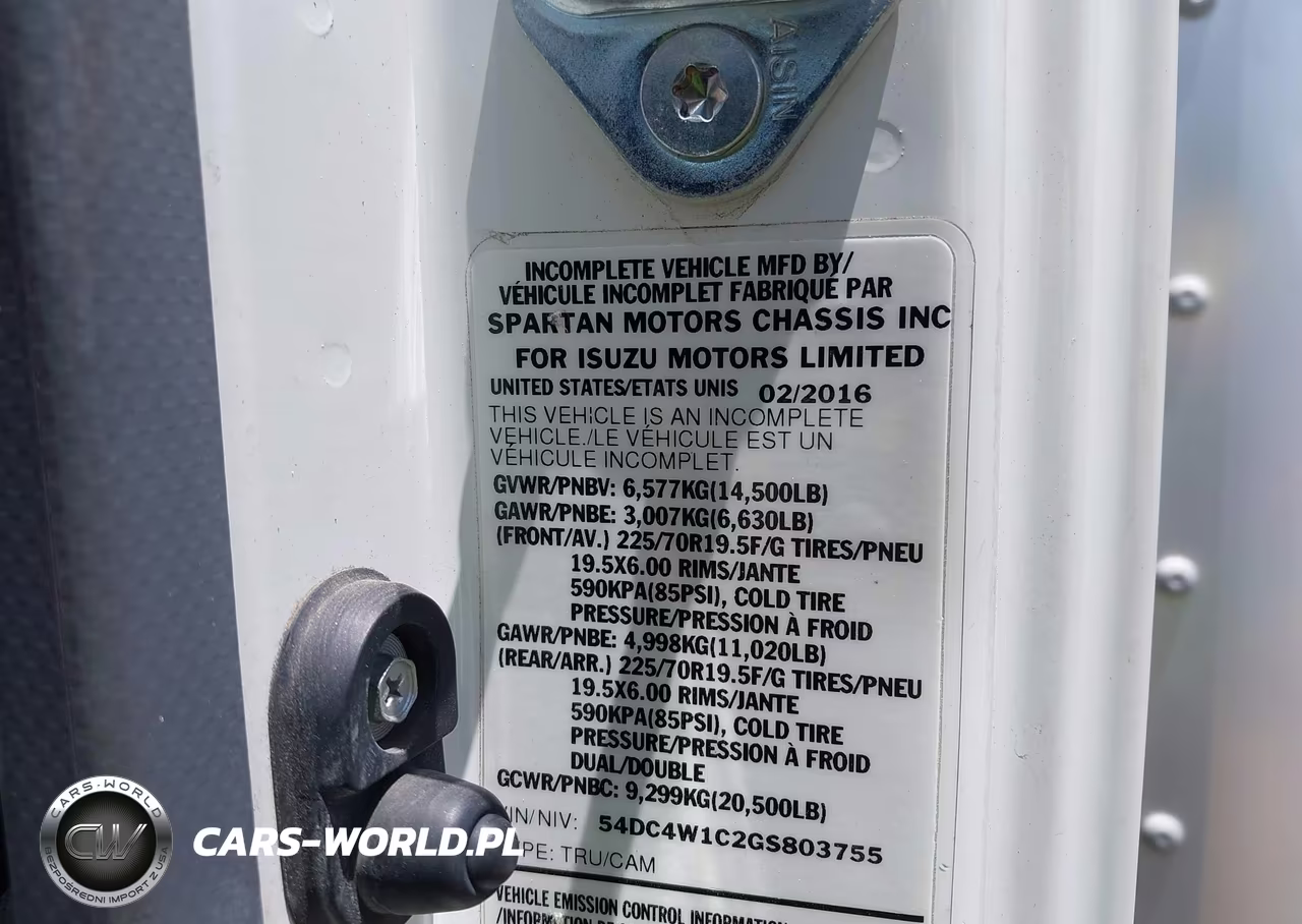 2016 Isuzu Npr Hd Gas Reg VIN:54DC4W1C2GS803755 - 8